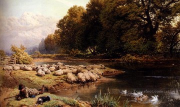  birket - Die Schäfer Erholung Landschaft Victorian Myles Birket Foster